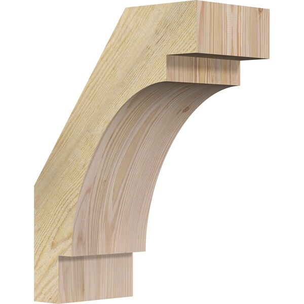 Ekena Millwork 6"W x 12"D x 16"H Merced Rough Sawn Knee Brace, Douglas Fir BRC06X12X16MRC00RDF - main